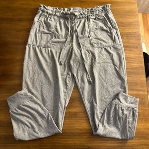 No Comment Grey Soft Light Fleece Lined Joggers XL